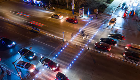 Smart Pedestrian Crossing Solar Road Stud In China