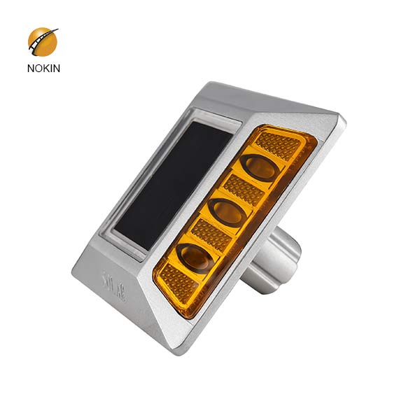 Yellow Flashing Aluminum Raised Solar Cat Eyes Road Stud On Road NK-RS-A6