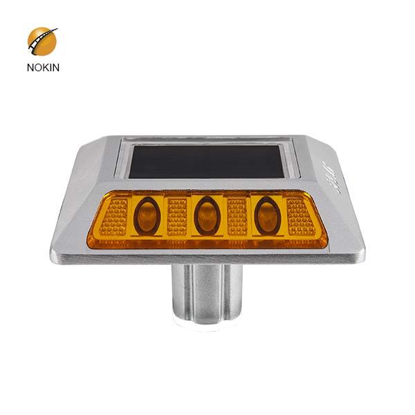 Yellow Flashing Aluminum Raised Solar Cat Eyes Road Stud On Road NK-RS-A6