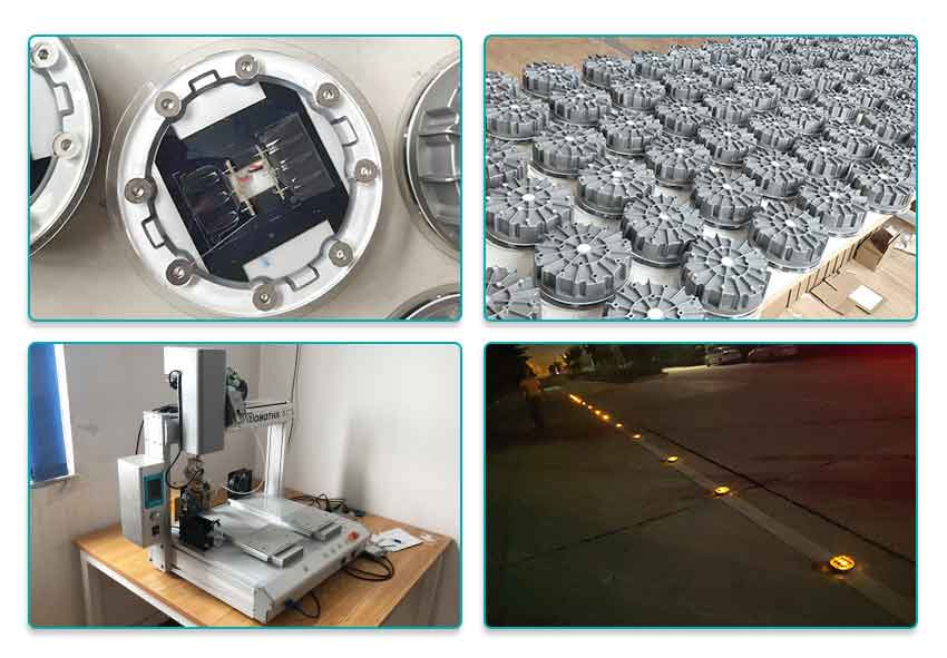 heavy duty solar road stud in production