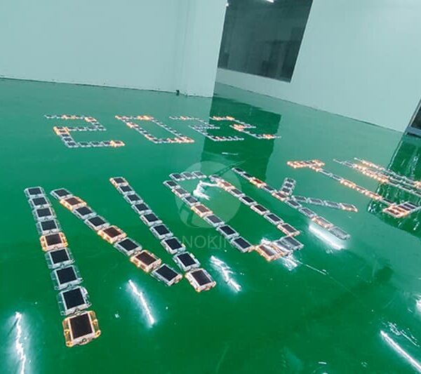 NOKIN LED Solar Road Stud Lighting in Dark Place