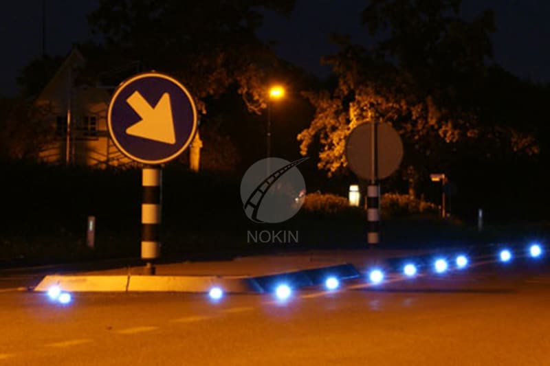 Solar Road Studs on Bicycle Paths
